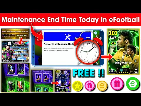 Maintenance End Time Today In eFootball 2025 | Pes Server Maintenance | Maintenance End Time In Pes