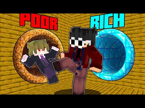 POOR vs RICH Choose A Door Battle in Minecraft!
