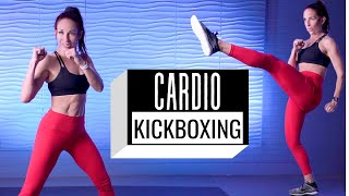 45 MIN FUN! CARDIO KICKBOXING HIIT WORKOUT + Bonus Booty & Abs