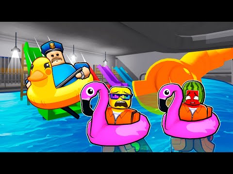 Barry's Prison Run Obby BECOMES A WATER PARK