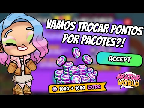 PONTOS POR PACOTES NO AVATAR WORLD! PAZU GAMES