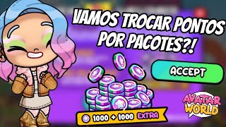 PONTOS POR PACOTES NO AVATAR WORLD! PAZU GAMES