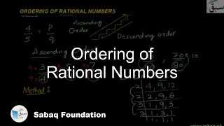 Ordering of Rational Numbers