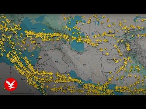 Flight radar shows air traffic since US attacks on Iran
