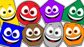 Shake Shake Shake POP!  The Baby Big Mouth Buddies Learn to Spell Shapes! Learn Colours!