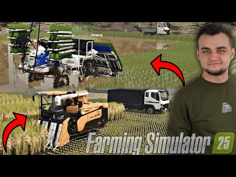 Nowe Uprawy w Farming Simulator 25 😍 Sadzenie i zbiór ryżu! 🔥MST