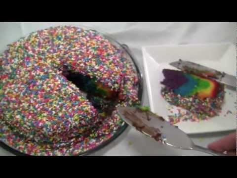 Receita: bolo arco-íris