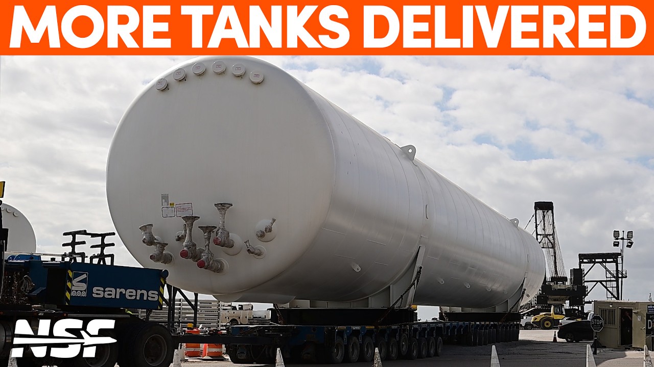 More Huge Tanks Delivered to the Orbital Tank Farm | SpaceX Boca Chica