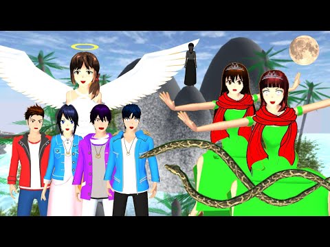 KISAH LIMA SAHABAT NYASAR DI HUTAN DESA PENARI ||  ( FULL MOVIE ) || Drama Sakura School Simulator