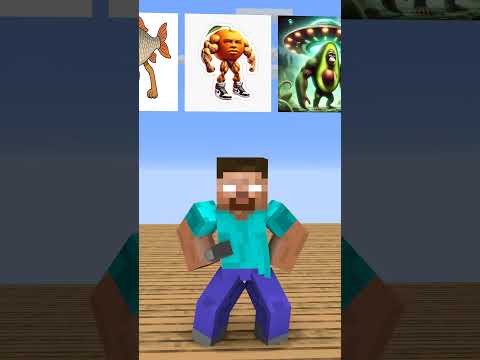 Brainrot challenge to music sing along to the character name 3 - Minecraft Animation