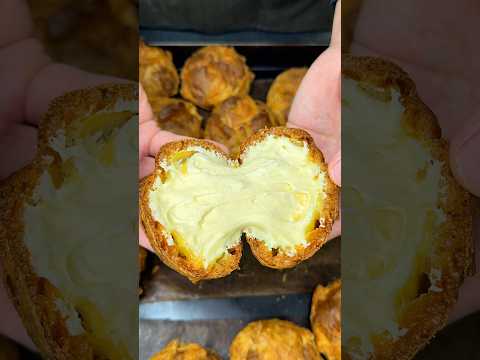 Japanese crunchy cream puffs