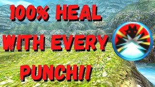 100% Hp Heal with Every Punch!!! Goliath Crusher Skills - Toram Online