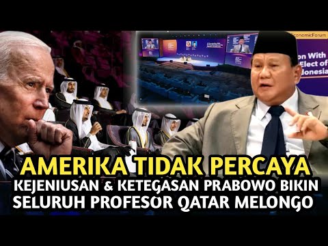MENDUNIA ! KEJENIUSAN & KETEGASAN PRABOWO BIKIN SELURUH PROFESOR QATAR MELONGO !