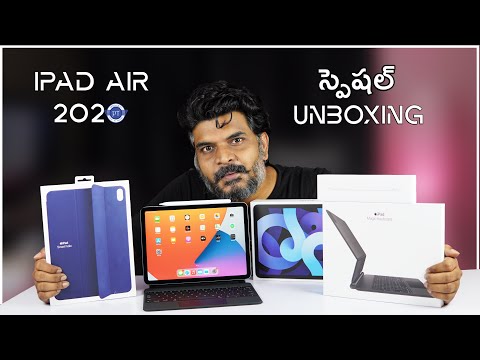 (ENGLISH) Apple iPad Air 4 2020 Unboxing ll in Telugu ll