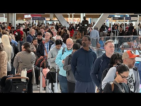 YouTube video thumbnail: US Airports hit by Major Flight Delays and Cancellations as Long Government Shutdown Drags on