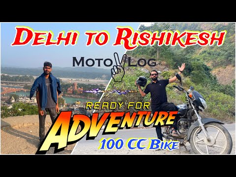 Ep2 👉 Delhi to Rishikesh by 100 CC Bike | Bike Ride 2024 | Bajaj CT100 #uttrakhand #rishikesh