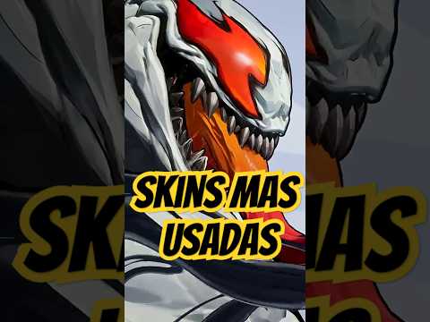 Skins mas Usadas de Venom en Marvel Rivals #marvelrivals #spiderman #venom #shorts