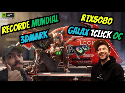 RECORDE MUNDIAL RTX 5080 GALAX 1CLICK OC NO SPEED WAY 3DMARK É DO BRASIL
