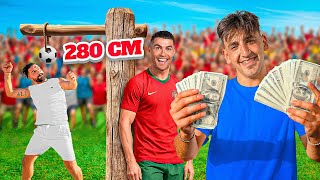 تحدي قفزة كريستيانو رونالدو الاسطورية مع الناس على البحر ! أقفز مثل رونالدو واربح 100دولار🤯🔥