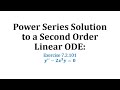 Power Series Method for Differential Equations