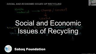 Social and Economic Issues of Recycling