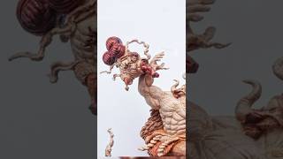 Wood Carving : Luffy Gear 4 - One Piece #animeart #onepiece #woodcarving