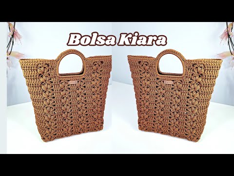 FAÇA UMA BOLSA DE CROCHÊ PERFEITA COM NOVO PADRÃO DE PONTOS/Bolsa Kiara