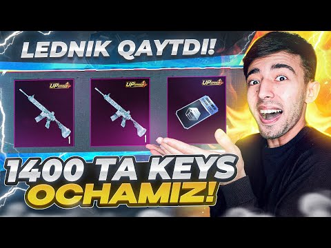 M416 LEDNIK QAYTDI 😱 1400 TA KEYS LEDNIK OLDIM - PUBG MOBILE!!!