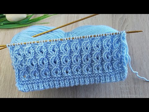 İki şiş kolay örgü yelek model anlatımı ✅️Eays knitting crochet patterns