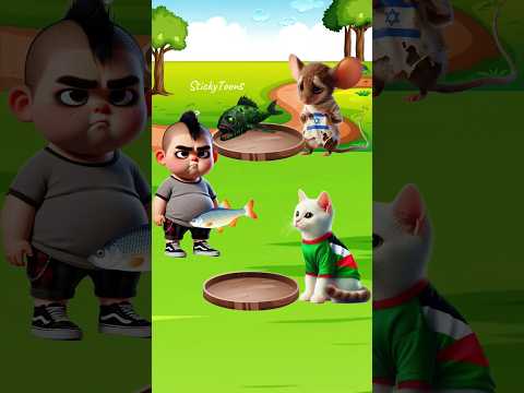 Pilih kucing atau tikus !? #kartun #animasi #cartoon #funny #animation #shorts #lucu #upinipin