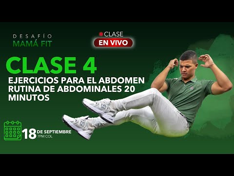 CLASE 4 | EJERCICIOS PARA EL ABDOMEN RUTINA DE ABDOMINALES 20 MINUTOS