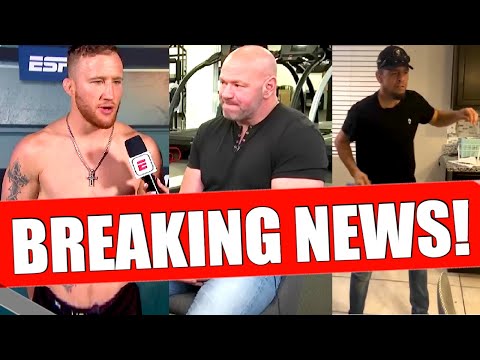 BREAKING! UFC's Dana White SURPRISES with MEGABOUT, Justin Gaethje RETURN set, Nick Diaz, UFC News