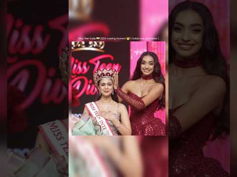 "Miss Teen Diva crowning moment: India's next gen beauty queen shines with elegance and poise 👑💃"