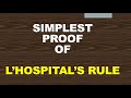 Understanding L'Hopital's Rule Concepts