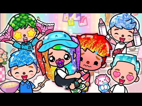 Princess Was Adopted By Element Brother | Toca Life Story | Toca Boca