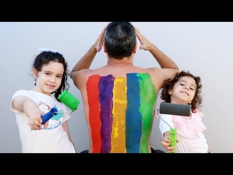 LEARN COLORS BODY PAINT FINGER FAMILY NURSERY RHYMES LEARNING KIDS VÍDEO - VÍDEO EDUCATIVO