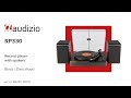 Record Player With Speakers - Audizio RP330 Dark Wood