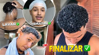 COMO FINALIZAR LAVAR E HIDRATAR O CABELO CRESPO CACHEADO CURTO