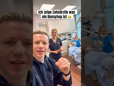 Ich zeige 🦷Ärztin was ein Bunnyhop ist | #chrisböhm #shorts