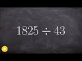 Long Division Concepts and Techniques