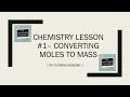 Molar Mass and Chemical Formulas