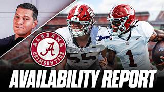 ALABAMA INJURY REPORT: WR Ryan Coleman-Williams OUT, C Racin Delgatty QUESTIONABLE for Texas A&M