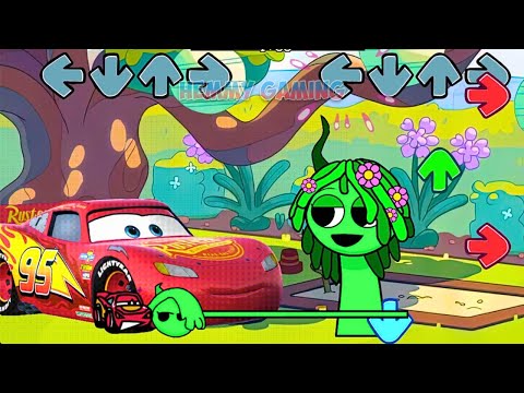 [SWAP] FNF Sprunki All Phases vs Pibby McQueen Sings Bluey Can Can | Incredibox Sprunki FNF Mods