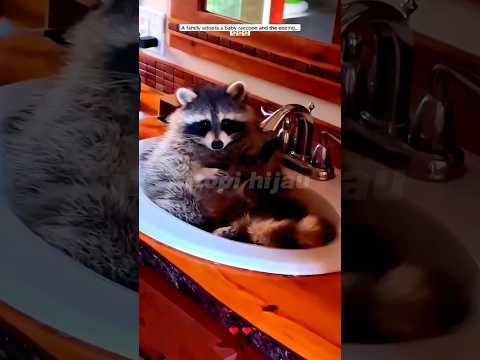 Akhirnya hewan ini punya tempat tinggal baru #shorts #racoon #trending