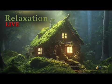 &#128308; Ambient Sleep Relaxation Music 24/7: Deep Forest Healing Meditation Music | Fall Asleep Faster