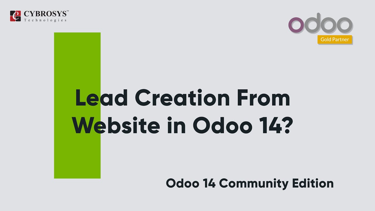 Lead Creation from Website in Odoo | Odoo 14 Community | 11.02.2021

Odoo is an efficient ERP for managing your business process in a very smooth and efficient manner. The attractive feature of ...