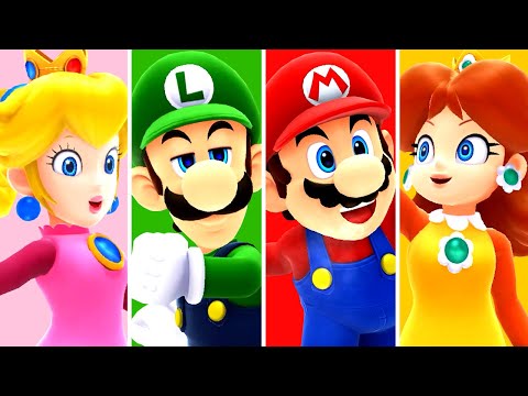 Mario & Sonic at the Olympic Winter Games Sochi 2014 - Speed Skating 500m (All Characters)