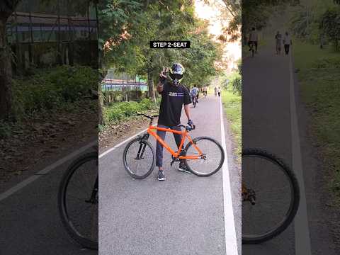 How to wheelie in cycle tutorial 18 Seconds🔥"subscribe for more 💯 #shorts #wheelie #stunt #mtb ...