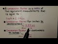 Measurement Conversion Factors and Applications