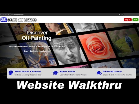 Online Art Lessons Website Feature Walkthru